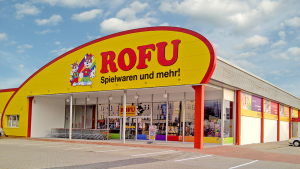 ROFU Spielwaren Shop Eggenfelden Außenansicht